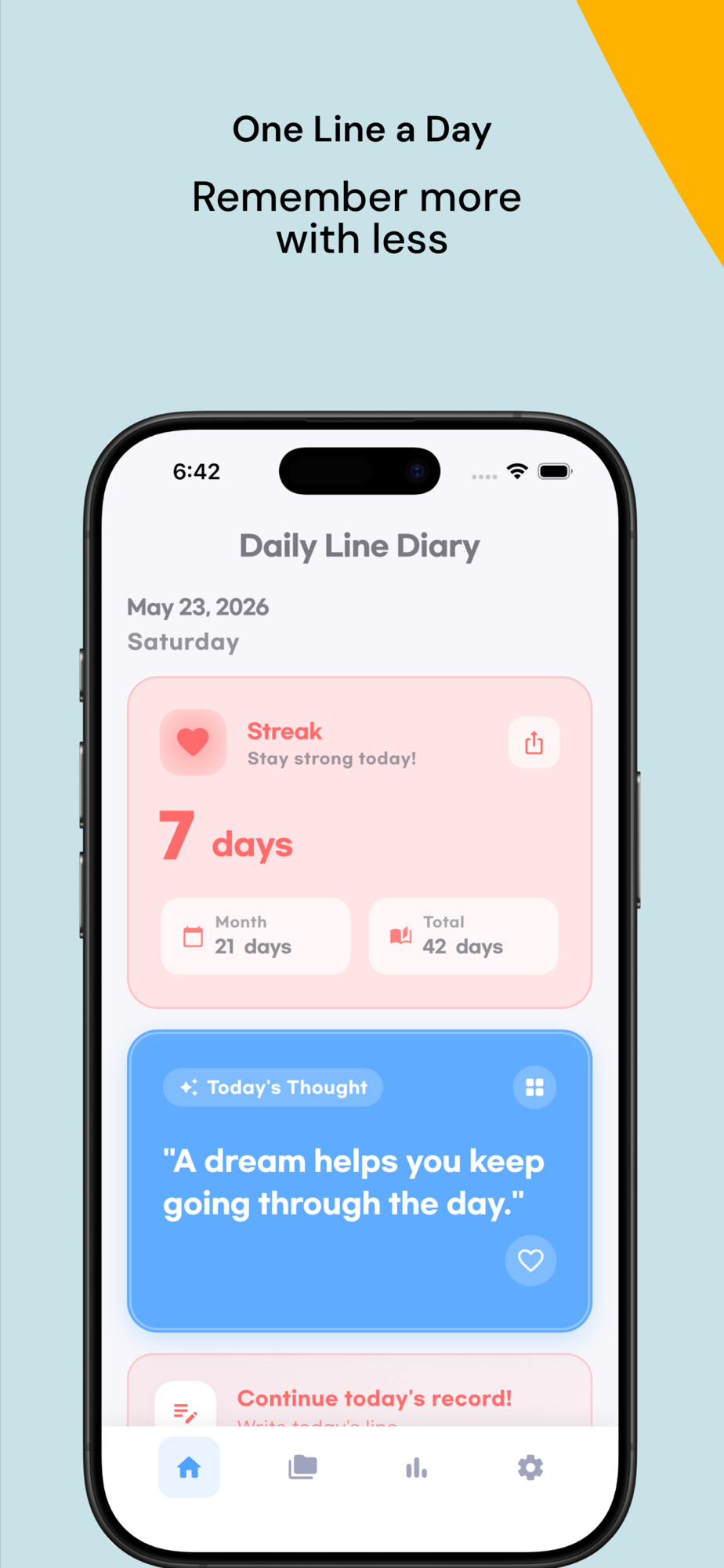 Daily Line Diary screenshot