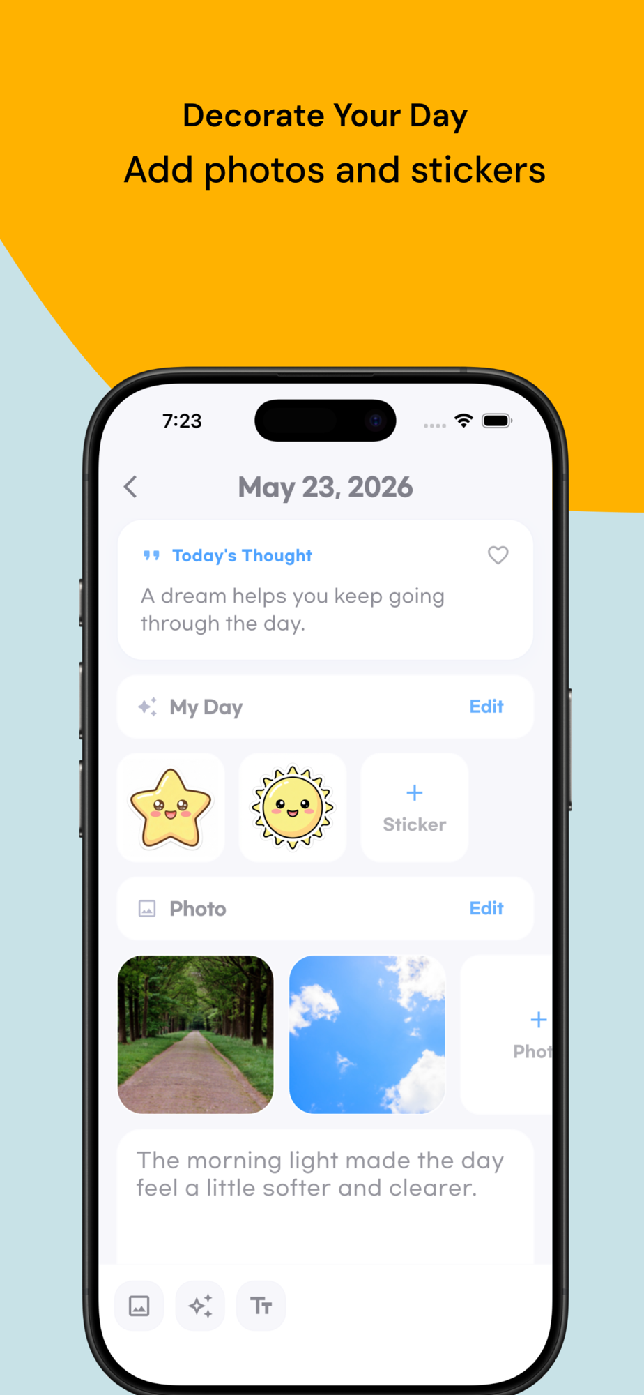 Daily Line Diary screenshot